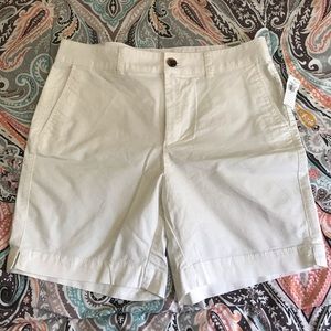 White shorts 7 inch inseam